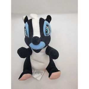 Rare Disney Store Flower Skunk Bean Bag Plush - Bambi - 7"